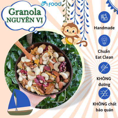 Ngũ cốc Granola siêu hạt ăn kiêng nguyên vị